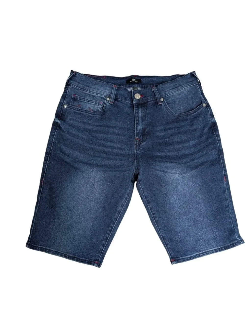 True Religion Ricky Relaxed Straight No Flap Denim Shorts Size 32 Blue Men’s Cas
